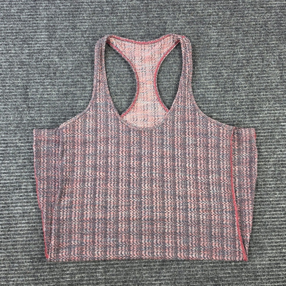 Lululemon Racerback Tank Top Womens 4 Red Space Dye Excellent Athletic Yoga SZ 4